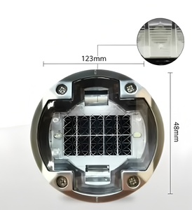 Borne <span class=keywords><strong>de</strong></span> signalisation routière <span class=keywords><strong>solaire</strong></span> synchronisée Bluetooth, marqueur routier LED en alliage d'aluminium, yeux <span class=keywords><strong>de</strong></span> chat clignotants sans fil à fréquence commune pour la sécurité routière - Product Image 2