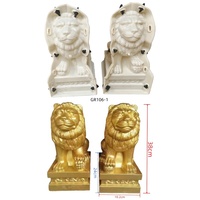 Moules en plastique pour statues d'animaux en béton coulé sur place, moules pour statues de jardin préfabriquées pour la décoration de jardin et de cour