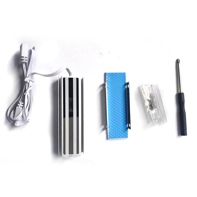 M2280-AL Computer Gaming PC Accessories Aluminum ARGB M.2 SSD Radiator Hard Disk Heatsink Cooler 5V 3Pin ARGB Sync M.2 Heatsink