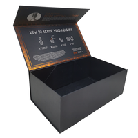 Boîte en carton rigide magnétique de luxe écologique personnalisée avec revêtement UV pour l'emballage
