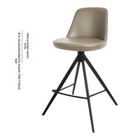 Tabouret de bar moderne et simple en bambou, chaise haute de comptoir, style européen de luxe léger, dossier pivotant HD-7222D