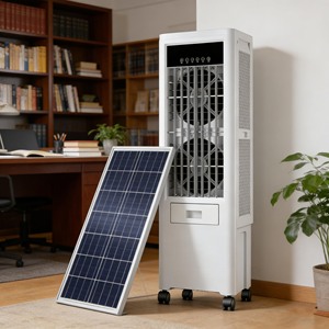 Enfriador de Aire Evaporativo Portátil con Energía Solar, 220-240V, 280W, 50L, Bajo Ruido, Ahorra Espacio, para 40-80 Personas ㎡   Sala de Estar/Dormitorio EY - Product Image 3