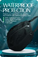 Sac à casque d'équitation imperméable en polyester - Conception durable en Ripstop, grande capacité, fermeture éclair, utilisation toutes saisons pour le rangement