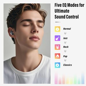 Écouteurs sans fil Huien Bluetooth 5.4, écouteurs intelligents à écran tactile, mini écouteurs <span class=keywords><strong>pour</strong></span> <span class=keywords><strong>dormir</strong></span> avec son stéréo basse 48H - Product Image 6