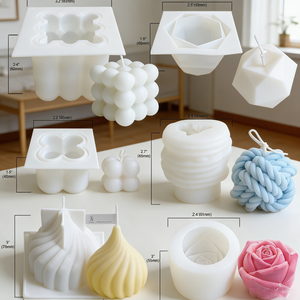 <span class=keywords><strong>Kit</strong></span> Completo Professionale <span class=keywords><strong>per</strong></span> la Creazione <span class=keywords><strong>di</strong></span> <span class=keywords><strong>Candele</strong></span> Fai-da-Te in Cera <span class=keywords><strong>di</strong></span> <span class=keywords><strong>Soia</strong></span> Profumata con Silicone, <span class=keywords><strong>per</strong></span> Principianti e Avviamento Attività Artigianale - Product Image 3