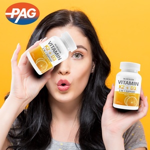 Atacado rótulo privado 2 em 1 apoio coração osso saúde suplemento vitamina k2 + d3 - Product Image 3