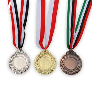 Logotipo personalizado, logotipo fundido de metal dourado em formato de bronze de prata do metal medals de esportes de futebol de alta qualidade