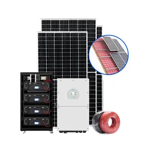 Hoàn thành thông minh năng lượng mặt trời thiết lập năng lượng mặt trời bảng điều khiển hệ thống điện Kit 50kw PV Off lưới mái nhà hệ thống năng lượng