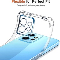 Coque anti-choc en silicone souple TPU Airbag pour Xiaomi Redmi 12 4G Note 12 11 Pro Plus 12S 12C A1 A2 Coque arrière en silicone
