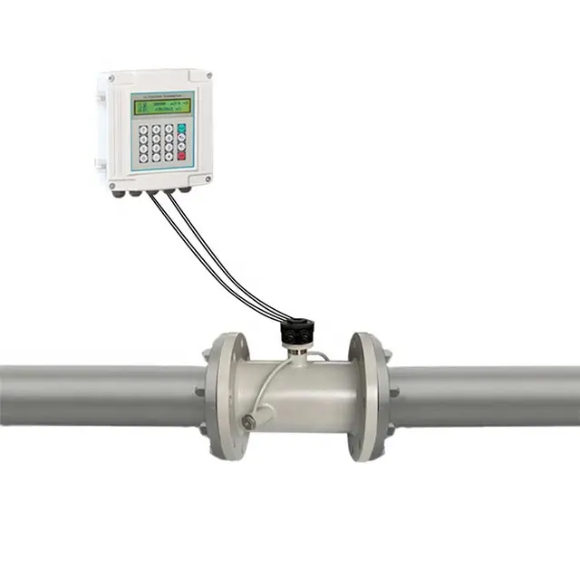 Separate Pipe Segment Type Ultrasonic Flow Meter 316 Stainless Steel 16KG Ultrasonic Flow Meter Transducer