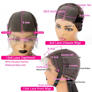 Perruque Lace Front Wig Remy naturelle, cheveux bouclés, couleur bordeaux 99j, 13x4, 13x4, avec Frontal Closure, partie en T, pour femmes, 180%