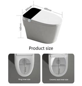 Toilette intelligente simple, bidet sanitaire, cuvette de toilette sans réservoir, WC électrique automatique intelligent pour salle de bain - Product Image 5