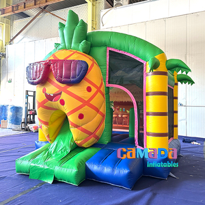 Hawaii đa hộp Inflatable lâu đài nhà bị trả lại với trượt Combo nhảy MOONWALK & chơi thiên đường Bouncer - Product Image 2