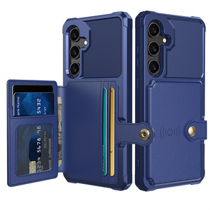 Custodia a Portafoglio Magnetica in Pelle di Lusso per Auto con Chiusura a Fibbia per <span class=keywords><strong>Samsung</strong></span> A56 A36 A26 A16 A55 A35 A25 A15 A54 A35 A24 A17 Flip - Product Image 1