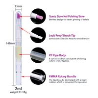 Tube vide de brillant à lèvres de 1.5ml, 2ml, 3ml, 4ml, 5ml, conteneur d'huile pour cuticules, vernis à ongles, accessoires de maquillage, stylo rotatif avec brosse