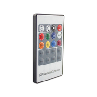 Contrôleur de lumière LED multicolore PWM RF 20 touches Télécommande 12A 24A Boîtier en aluminium DC12V-24V RGB 360W Charge maximale 20M-30M