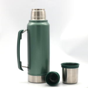 Botella de agua ecológica de acero inoxidable para senderismo, Termos de doble pared con aislamiento al vacío - Product Image 5