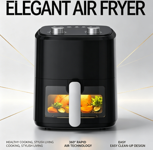 <span class=keywords><strong>Freidora</strong></span> de Aire <span class=keywords><strong>Cecotec</strong></span> sin Aceite de Acero Inoxidable 6.5L Window 6500 1700W PerfectCook Tech 12 Programas Pantalla Táctil Temperatura 80-200C - Product Image 2