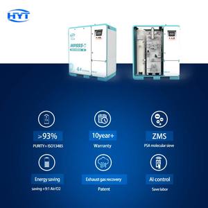 مولد أكسجين نقي صغير مصنع غازي للأكسجين مصنع أكسجين الطبي للطاقة مصنع PSA للأكسجين النقي - Product Image 2