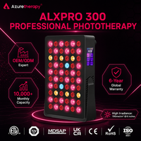 Appareil de luminothérapie portable AZURETHERAPY ALX Pro300 à lumière rouge, 12 longueurs d'onde LED, dispositif infrarouge proche, vente en gros d'usine
