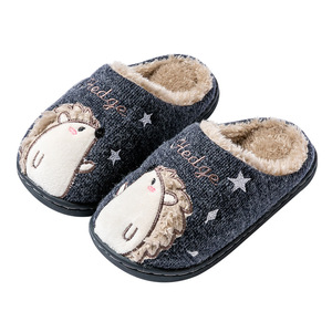 Pantofole Invernali per Famiglia, Comode Ciabatte a Forma di <span class=keywords><strong>Riccio</strong></span> in Peluche per Bambini, per Uso Interno - Product Image 5
