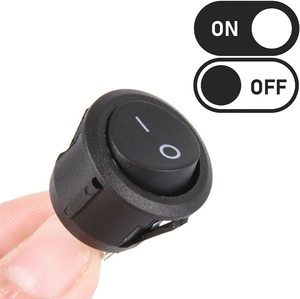 20MM 원형 수정 <span class=keywords><strong>2</strong></span> 단 <span class=keywords><strong>2</strong></span> 핀 15CM 와이어 핫 프레스 단자 ON-OFF 플라스틱 IP50 로커 스위치 - Product Image 5