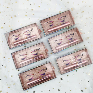 Kotak kemasan bulu mata magnetik cetak Logo kustom kotak bulu mata kardus - Product Image 5