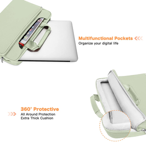YOUK, bolsa ligera <span class=keywords><strong>para</strong></span> <span class=keywords><strong>ordenador</strong></span> portátil de gran capacidad, <span class=keywords><strong>funda</strong></span> acolchada <span class=keywords><strong>para</strong></span> <span class=keywords><strong>ordenador</strong></span> de 13 <span class=keywords><strong>14</strong></span> 15 <span class=keywords><strong>pulgadas</strong></span> con correa <span class=keywords><strong>para</strong></span> mujeres, hombres, viajes, trabajo, escuela - Product Image 2