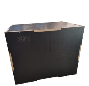 Fitness negro madera Plyo Box venta al por mayor ajustable suave Plyo Box <span class=keywords><strong>para</strong></span> saltar <span class=keywords><strong>ejercicio</strong></span> - Product Image 2