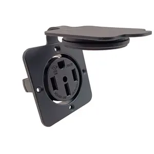14-50R Power Outlet Concealed Socket with Waterproof Cover