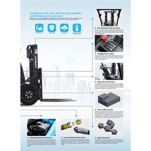 Warehouse Lithium electric forklift HE18 Lithium <b>Battery</b> Powered Low Noise Operation Heli Forklift Price - Product Image 6