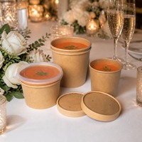 Bol en papier kraft jetable biodégradable personnalisable pour soupes, salades, nouilles et sandwichs, avec revêtement UV – Meilleures ventes