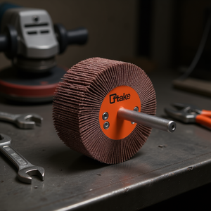 Roue à lamelles abrasives Ttake 30x10 mm, grain 60, tige de 6 mm pour le meulage - Product Image 3