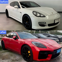 Kit carrosserie : Nouvelle lèvre de pare-chocs avant avec emplacements pour feux antibrouillard et pare-chocs arrière pour Panamera 2009-2016 970, amélioration et modification pour 976 GTS/SD.