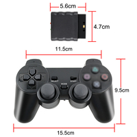 Manette de jeu sans fil PS2, manette de jeu PS2/PS1 pour console de jeu PC USB 2.4G, joystick PS2, double vibration
