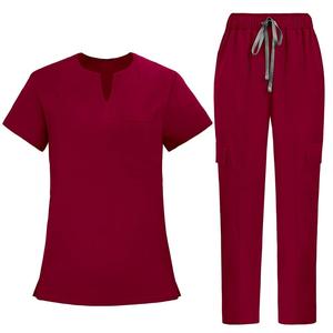 Nuevo estilo hospitales colores OEM impreso enfermera quirúrgica traje Scrub uniforme Unisex conjuntos sueltos transpirables para salones de belleza - Product Image 5