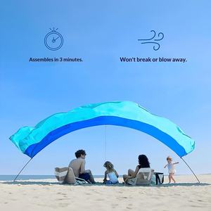 Carpa <span class=keywords><strong>de</strong></span> Playa 2026, Ligera, Portátil, Impermeable, <span class=keywords><strong>de</strong></span> Apertura Rápida, con Protección Solar y Resistente al Viento, para Acampar y Disfrutar <span class=keywords><strong>de</strong></span> la Playa - Product Image 4