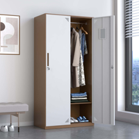 Casier de rangement autoportant en acier avec compartiments individuels verrouillables, armoire métallique pour un rangement sécurisé dans l'appartement ou la chambre