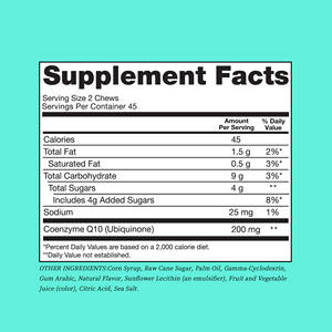OEM ODM CoQ 10 Masticables Blandos con Coenzima Q10 de Sodio, Apoyo para la Salud del Corazón, la Memoria, la Concentración, los Huesos y los Músculos, Mejora la Energía Celular - Product Image 2