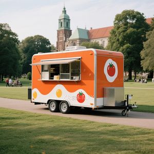 2025 Customized Multifunctional Trailer Coffee Food Truck With Baking Equipment Pizza Hamburger <b>Cart</b> - Product Image 5