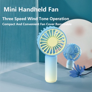 Wholesale Portable USB Charging Mini Handheld Fan 3 Speed Outdoor Travel Summer Fan Car & Household Application Plastic Material - Product Image 4