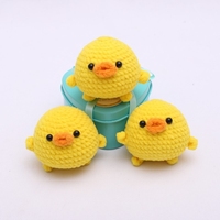 Mini animaux Crochet porte-clés à la main en peluche porte-clés jouets avec chien lapin cochon ours crochet porte-clés