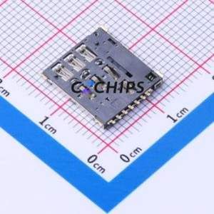 SNO-1351A SIM Card Connector SMD Connector Self-Return Type Nano SIM Card Card Holder 1.37mm - Product Image 2