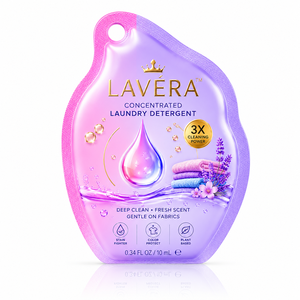 Bolsa de Embalaje de un Solo Uso para <span class=keywords><strong>Detergente</strong></span> Líquido y Jabón, con Forma Irregular, Troquelada, de 10 ml, de Papel de Aluminio, con Orificio para Colgar, en Relieve, OEM - Product Image 1