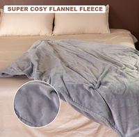 Vente en gros de couvertures chauffantes électriques en flanelle sherpa 220v pour lit avec protection contre la surchauffe