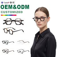 Armazón de Acetato Grueso de Alta Calidad Hecho a Mano para Lentes Ópticos para Hombre y Mujer Gafas de Prescripción Vintage