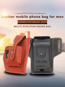 Portefeuille élégant vintage pour hommes en cuir PU pour téléphone portable Fanny Pack Portefeuille de loisirs multifonctionnel de grande capacité - Product Image 2