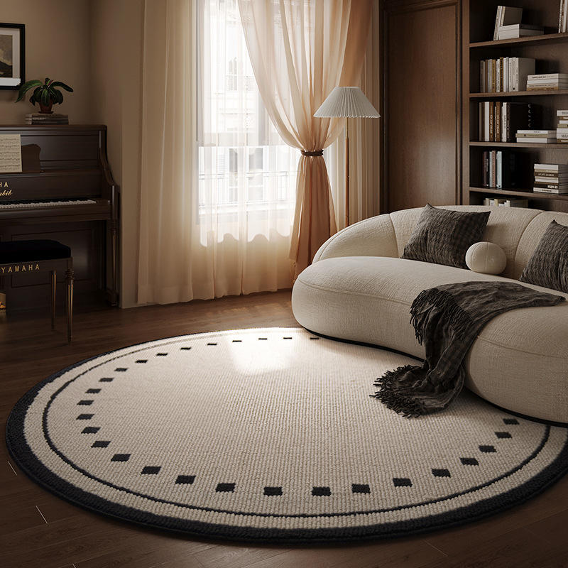 Alfombra de Polipropileno - Merrag Blanca Redonda