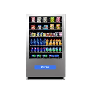 Lcd Display Intelligent Candy Vitamin Water Vending Machine dengan Bodi Logam untuk Mini Mart