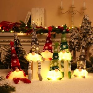 <b>LED</b> Light Christmas Faceless Doll Gnome Ornaments Knitting Crafts <b>Tree</b> Pendant Home Kids Gift-Plush Figure Toys - Product Image 6